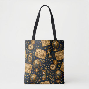 Antike Himmelskarte & Astronomie-Muster Tasche