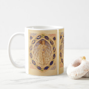 Antike Himmelskarte des Zodiak, Vintage-Astrologie Kaffeetasse