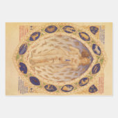 Antike Himmelskarte, Vintage Astrologie Geschenkpapier Set (Vorderseite)