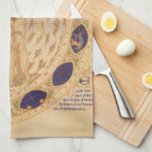 Antike Himmelskarte, Vintage Astrologie Geschirrtuch (Viertel Falte)