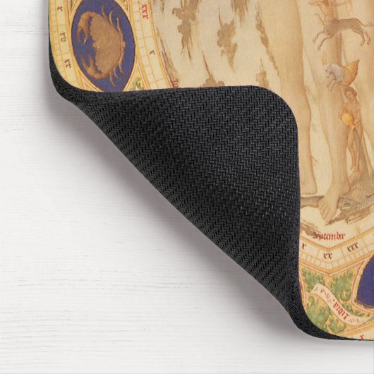 Antike Himmelskarte, Vintage Astrologie Mousepad (Ecke)