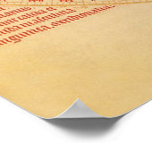 Antike Himmelskarte, Vintage Astrologie Poster (Ecke)