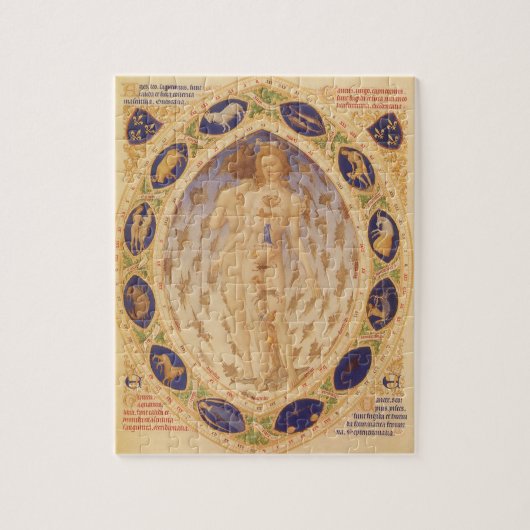 Antike Himmelskarte, Vintage Astrologie Puzzle (Vertikal)