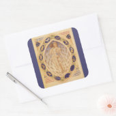 Antike Himmelskarte, Vintage Astrologie Quadratischer Aufkleber (Umschlag)