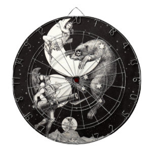 Antike Himmelsmondgöttin & Ursa Major Bär Dartscheibe