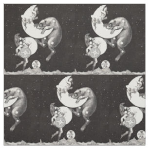 Antike himmlische Mondgöttin & Ursa Major Bär Stoff