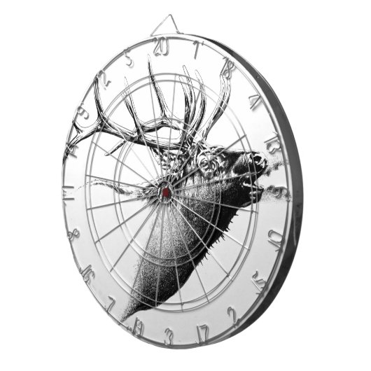 Antike Hirschkunst, die handgemachte Natur Dartscheibe (Vorderseite rechts)