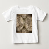 Antike historische Atlaskarte Kontinente Baby T-shirt (Vorderseite)