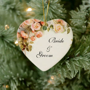 Antike Hochzeit, Antique rosa Rosenblüten Blumen Keramikornament