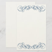 Antike Hochzeit Briefpapier (Vorne/Hinten)