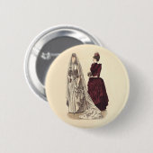 Antike Hochzeit Button (Vorne & Hinten)