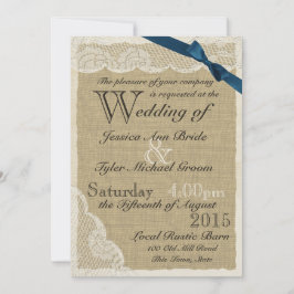 Antike Hochzeit der Marine Bow Country Einladung