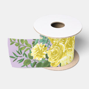 Antike Hochzeit Gelbe Flieder Lila Rose Satinband