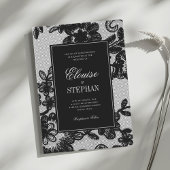 Antike Hochzeit mit Spitze Einladung