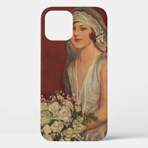 Antike Hochzeit, viktorianische Braut Brautbild iPhone 12 Hülle
