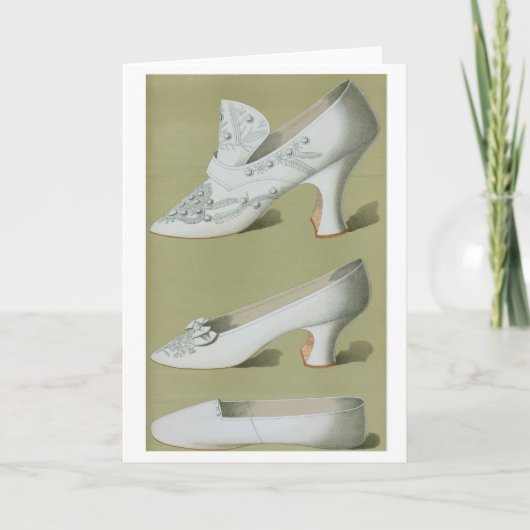 Antike Hochzeits-Schuhe - Vintager Entwurf (Vorderseite)