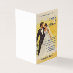 Antike Hochzeitseinladung im Stil der Belle Époque
