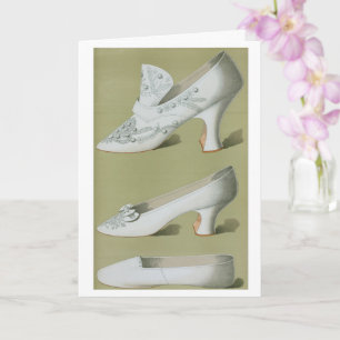 Antike Hochzeitsschuhe — Vintages Design Karte