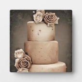 Antike Hochzeitstorte Fotoplatte (Vorderseite)