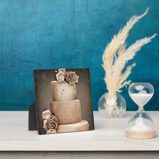 Antike Hochzeitstorte Fotoplatte (InSitu)