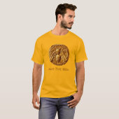 ANTIKE HONIG-BIENEN-MÜNZE retten den Bienen Gelb T-Shirt (Vorne ganz)