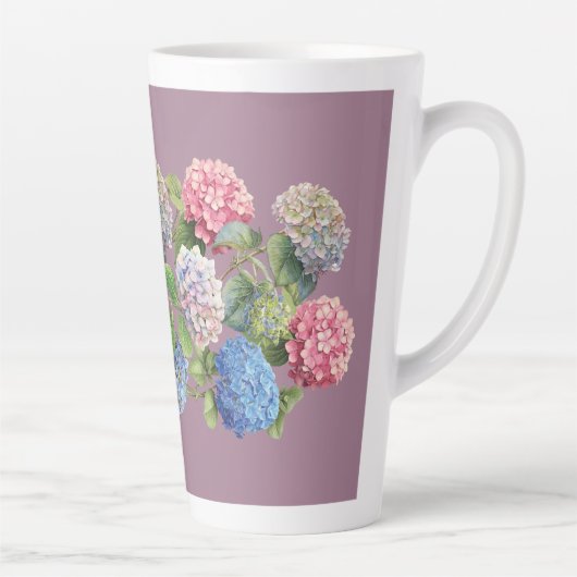 Antike Hortensien-Latte-Mug Milchtasse (Rechts)