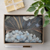 Antike Hortensienrose Bleiglas-Decoupage Seidenpapier (Geschenk)