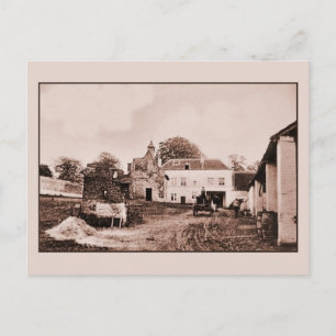 antike Hougoumont-Farm, Waterloo Postkarte