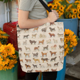Antike Hundezuchtzeichnungen Tasche