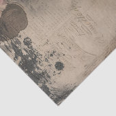 Antike Hydrangea-Illustration Seidenpapier (Detail)