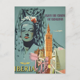 Antike Iberia-Reisepostkarte Postkarte