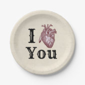 Antike Ich heiße dich Pappteller (Vorderseite)