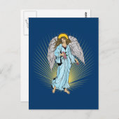 Antike Illustration eines Engels über Tshirts, Ges Postkarte (Vorne/Hinten)