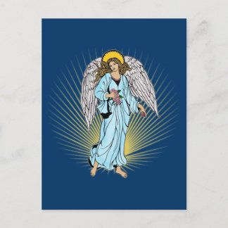 Antike Illustration eines Engels über Tshirts, Ges Postkarte