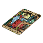 Antike Illustration eines Webstuhls des Lebens | A Magnet (Linke Seite)