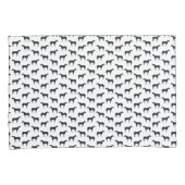 Antike Illustrierte Pferde CUSTOM HINTERGRUNDFARBE Kissenbezug (Vorderseite-Rechts)