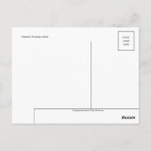 Antike Illustrierte Postkarte (Rückseite)