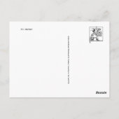 Antike Illustrierte Postkarte (Rückseite)