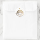 Antike Imitate Gold Ramadan Kareem Mubarak Runder Aufkleber (Tasche)