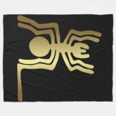 Antike Insekten - Goldene Spinne Fleecedecke (Vorderseite (Horizontal))