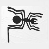 Antike Insekten - Schwarze Spinne Fleecedecke (Vorderseite (Horizontal))