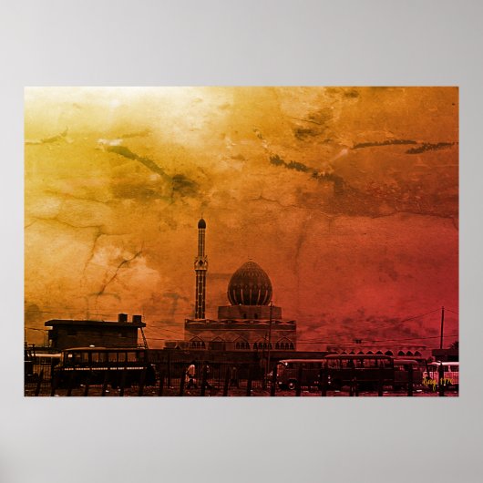 Antike Irak Bagdad Buniya-Moschee Poster (Vorne)
