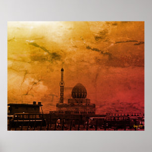 Antike Irak Bagdad Buniya-Moschee Poster