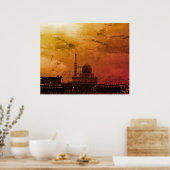 Antike Irak Bagdad Buniya-Moschee Poster (Küche)