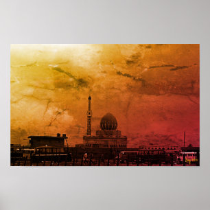 Antike Irak Bagdad Buniya-Moschee Poster