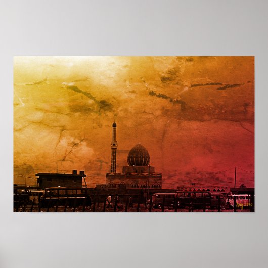 Antike Irak Bagdad Buniya-Moschee Poster (Vorne)