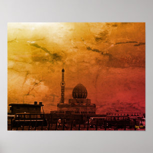 Antike Irak Bagdad Buniya-Moschee Poster