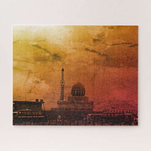 Antike Irak Bagdad Buniya-Moschee Puzzle (Horizontal)