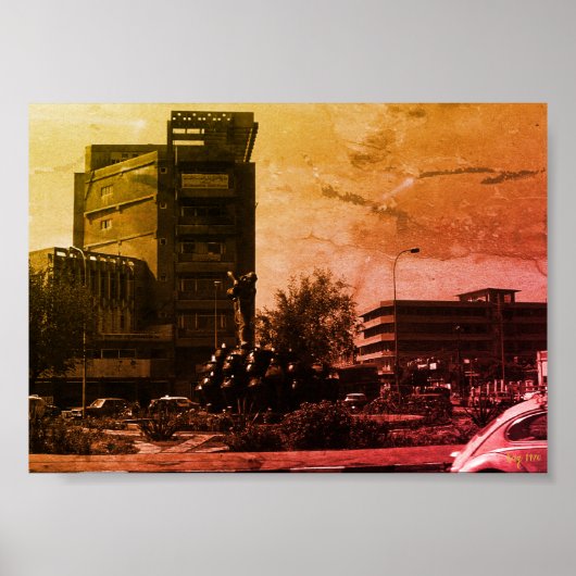 Antike Irak Bagdad Fontäne Poster (Vorne)