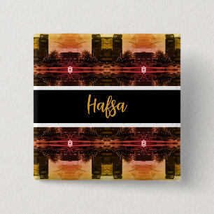 Antike Irak Bagdad-Springbrunnen 1970 Button